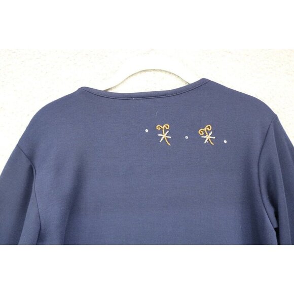 Quaker Factory 3/4 Sleeve Tunic Top-Small-Beaded Dragonfly - Picture 11 of 11